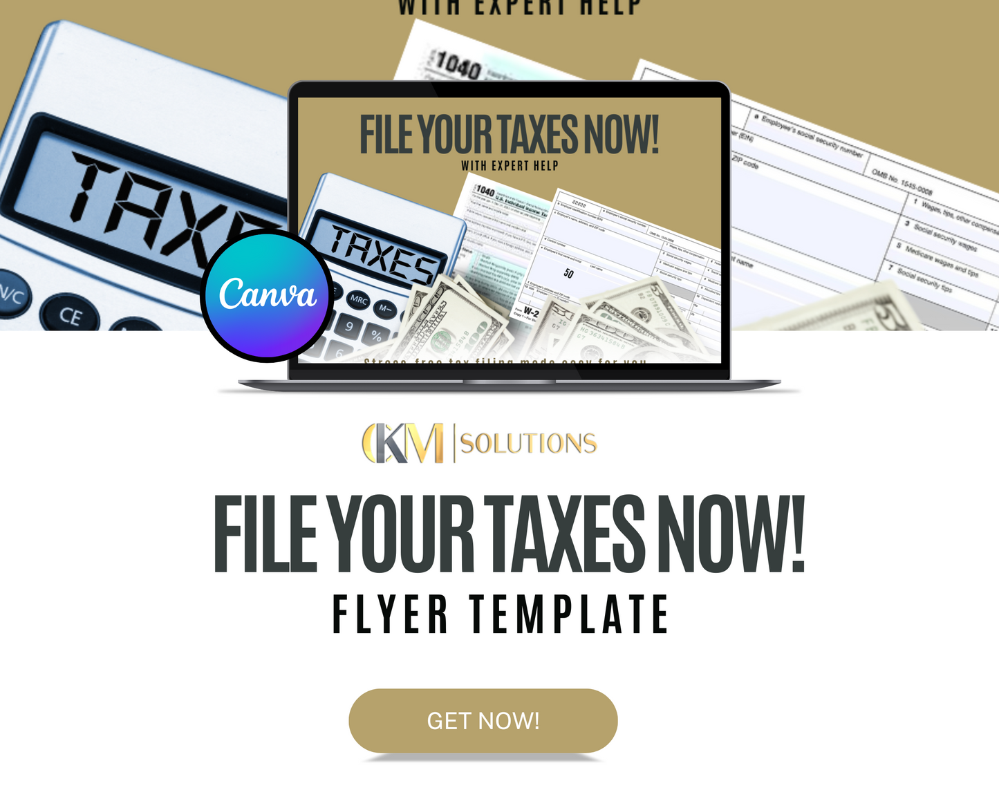 File Taxes Now Flyer Template